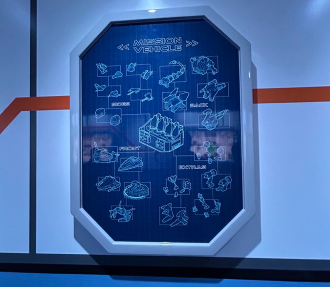 Posters in one room of the queue for the new...