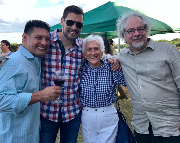The foodie community is a small one, Joseph Hayes was a big part of it. Left to right: Jeff Bray, Walt Disney World pastry chef Stefan Reimer, Polly Brandon, Joseph Hayes. (Photo courtesy Pam Brandon)