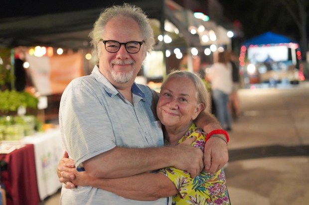 Fresh food, always: Joseph Hayes and Jennifer Greenhill-Taylor always enjoyed the Audubon Park Community Market. (Photo courtesy Michael Lothrop)