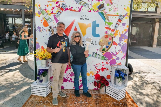 Brian Young and Janet Gamache are the primary organizers behind the Lake Nona Art Festival, which returns for its second year with 100 artists Feb. 21-22. (Courtesy of Brian Young)