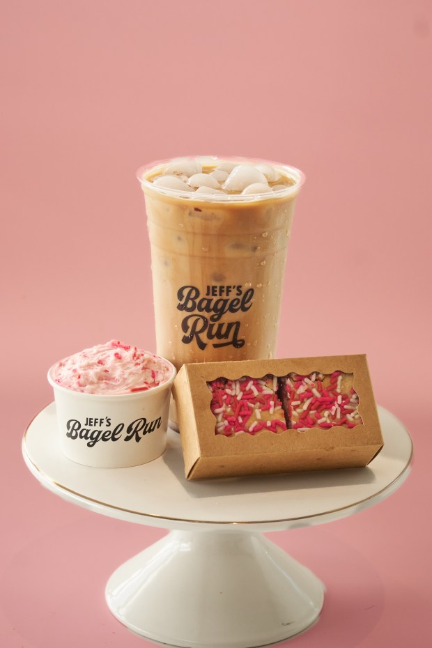 Lots of Valentine's goodies at Jeff's Bagel Run. (Photo courtesy Jeff's Bagel Run)