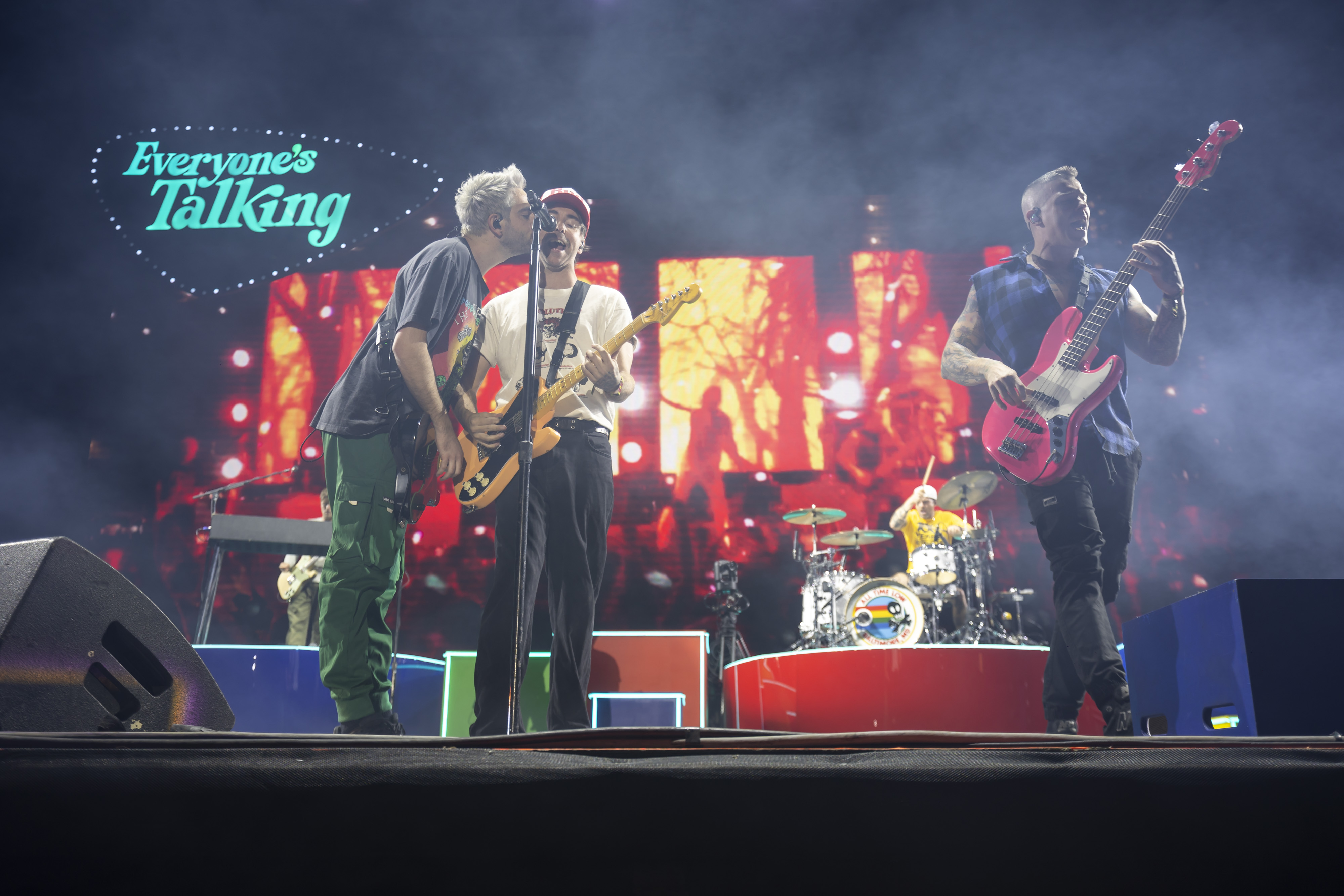 All Time Low performs during Vans Warped Tour at Tinker...