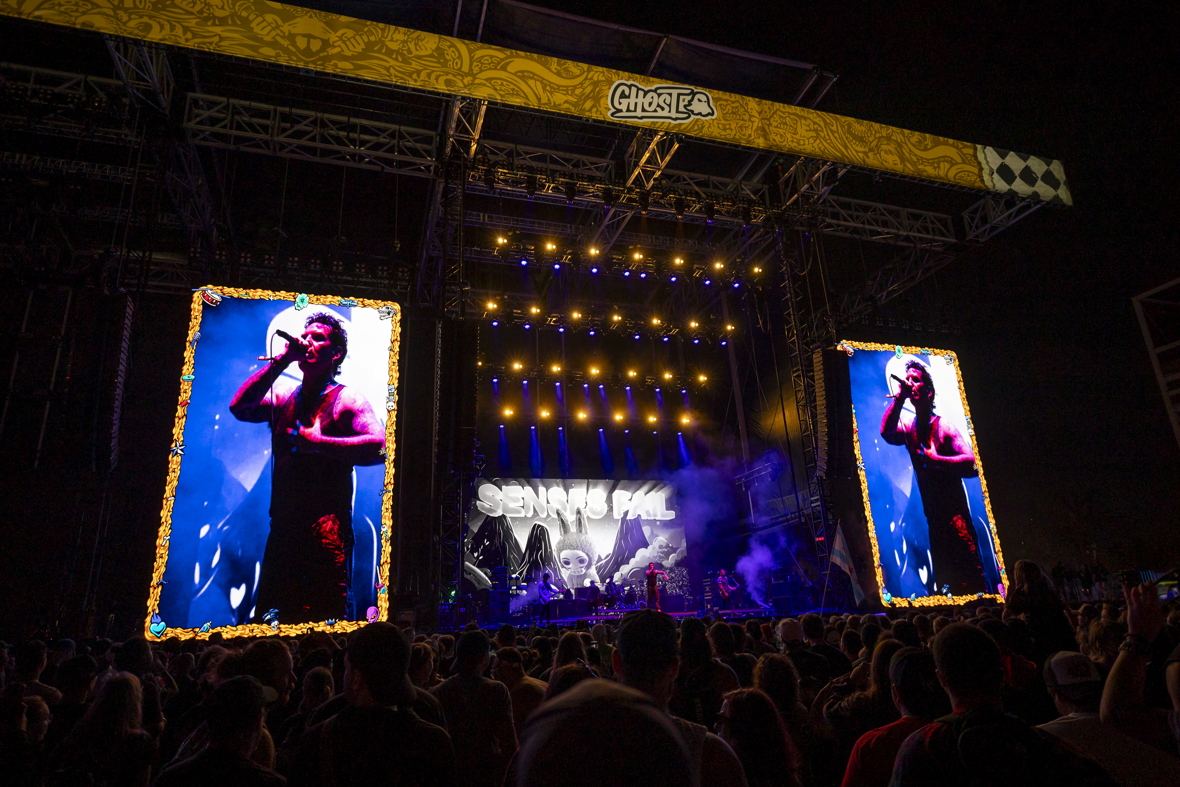Senses Fail performs during Vans Warped Tour at Tinker Field...
