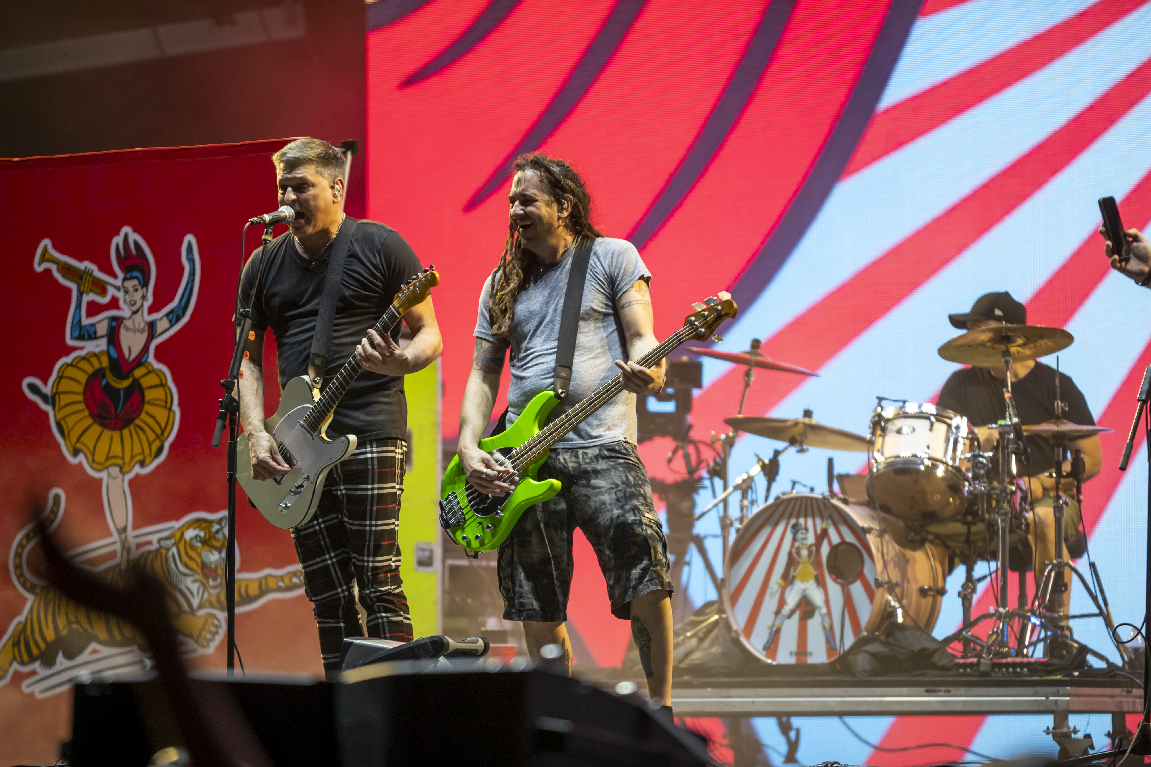 Gainesville-based ska punk band Less Than Jake performs during Vans...