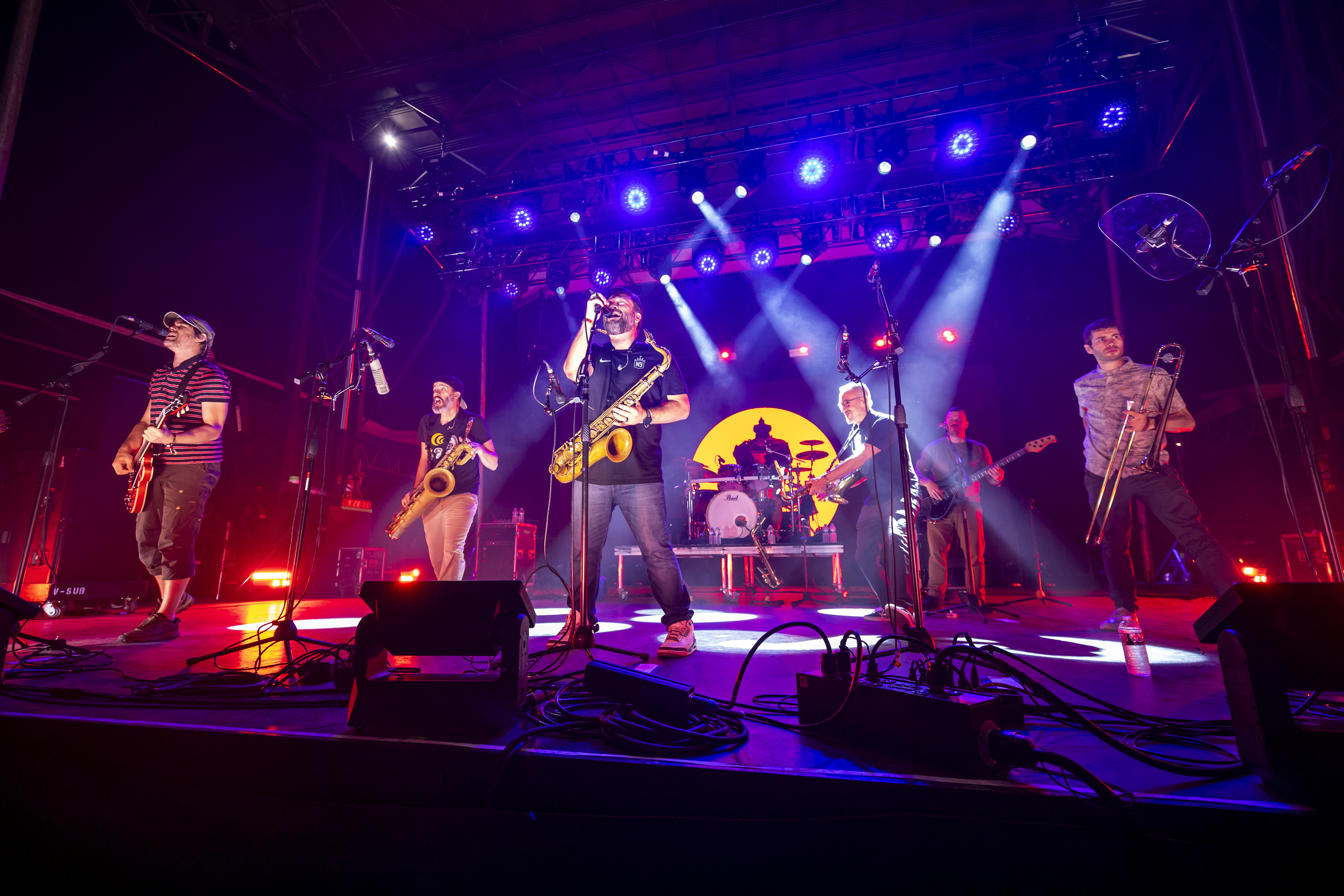 Streetlight Manifesto performs during Vans Warped Tour at Tinker Field...