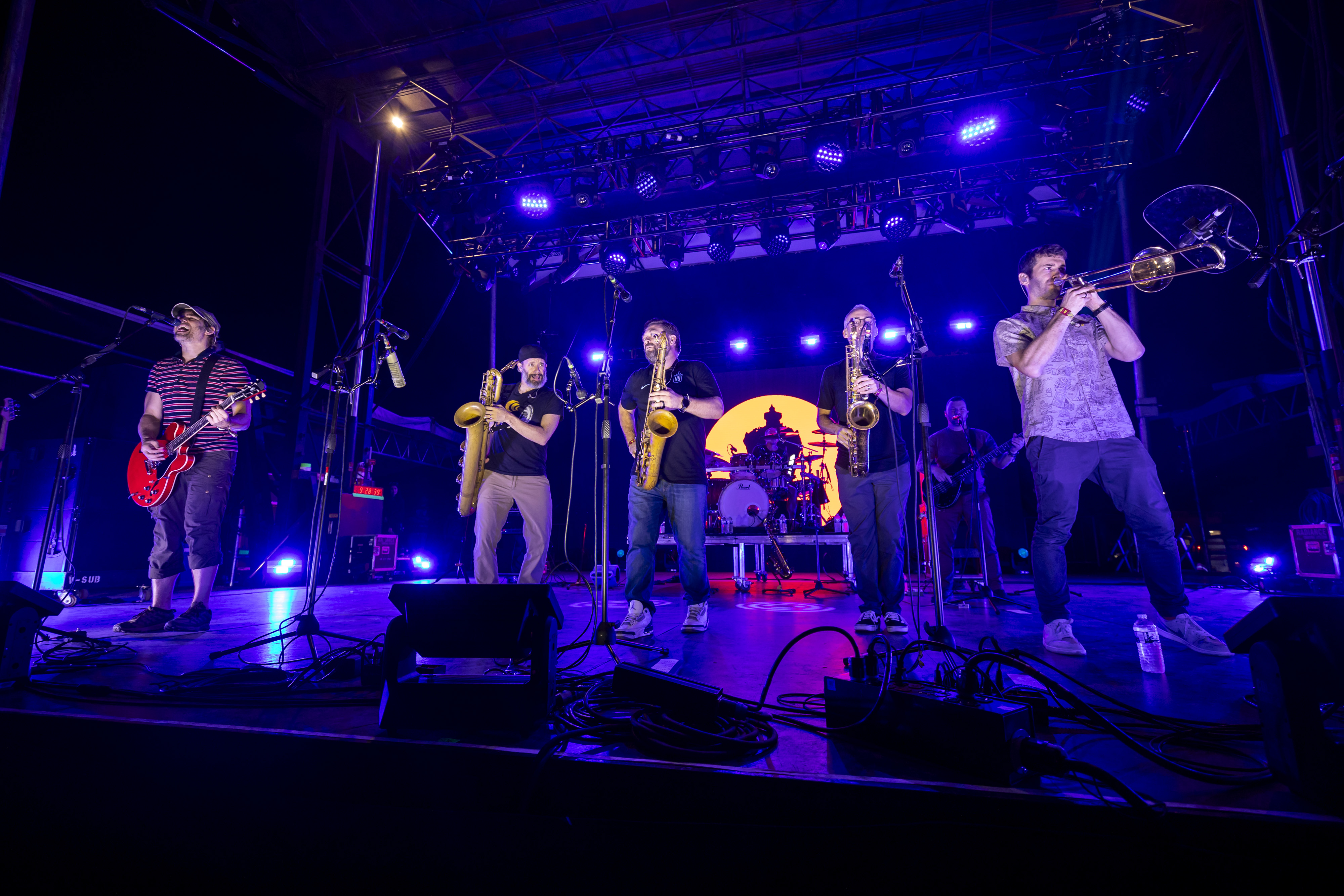 Streetlight Manifesto performs during Vans Warped Tour at Tinker Field...