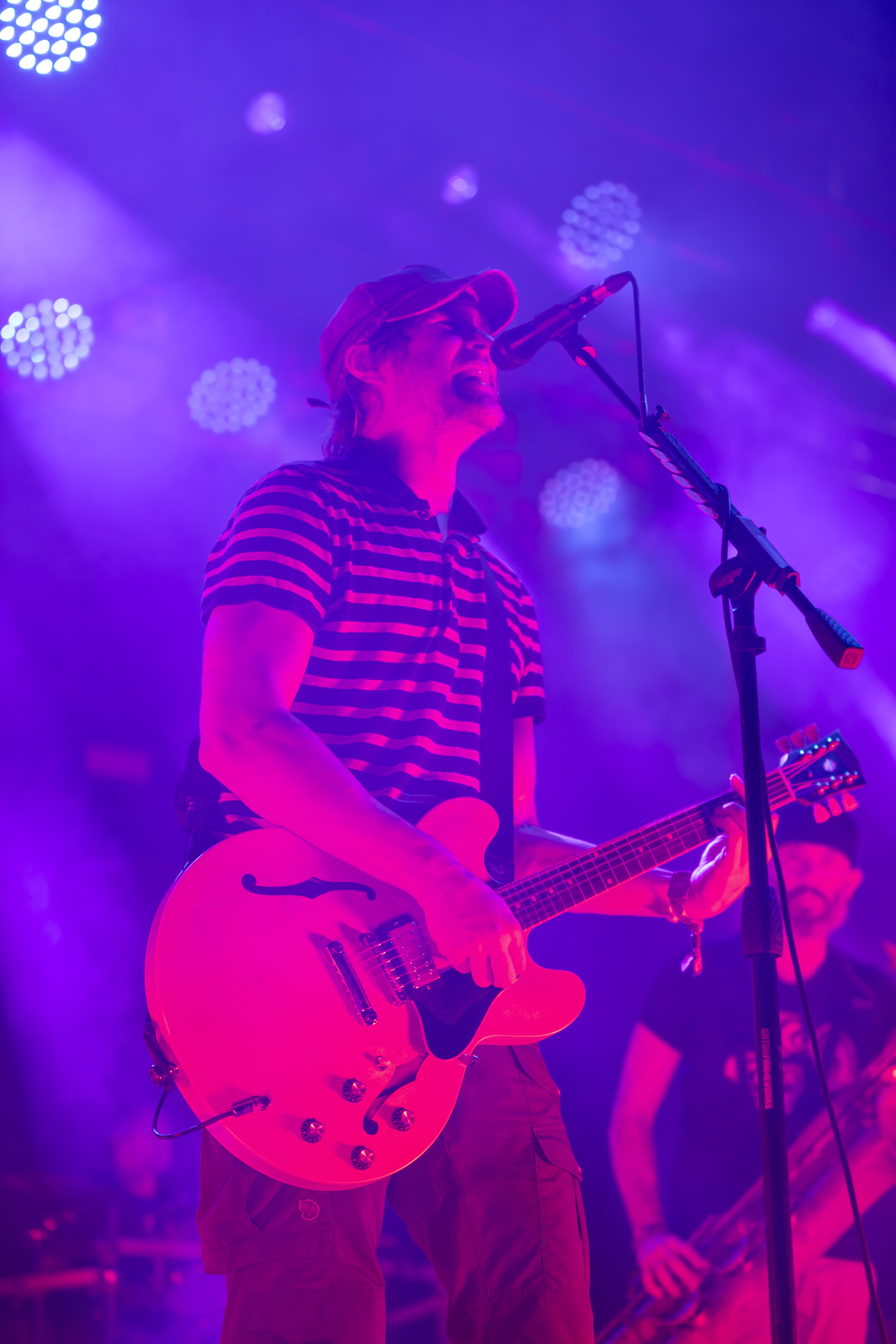 Tomas Kalnoky of Streetlight Manifesto performs during Vans Warped Tour...