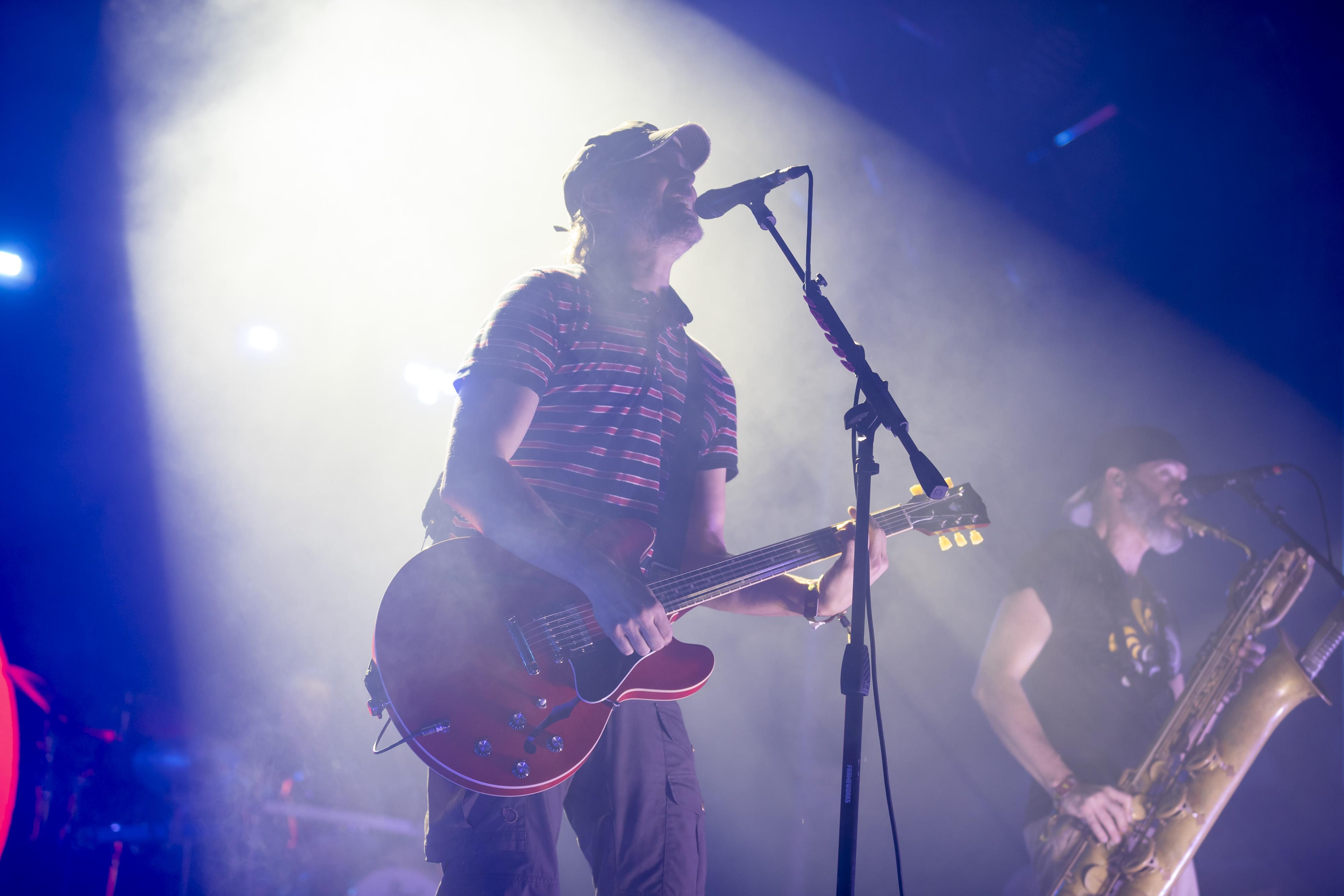 Tomas Kalnoky of Streetlight Manifesto performs during Vans Warped Tour...