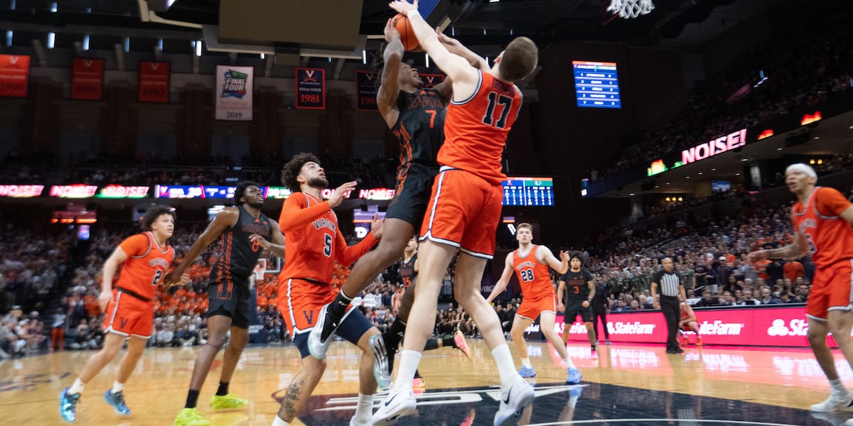 Mallory leads No. 14 Virginia to 86-83 win over Miami in dramatic final moments