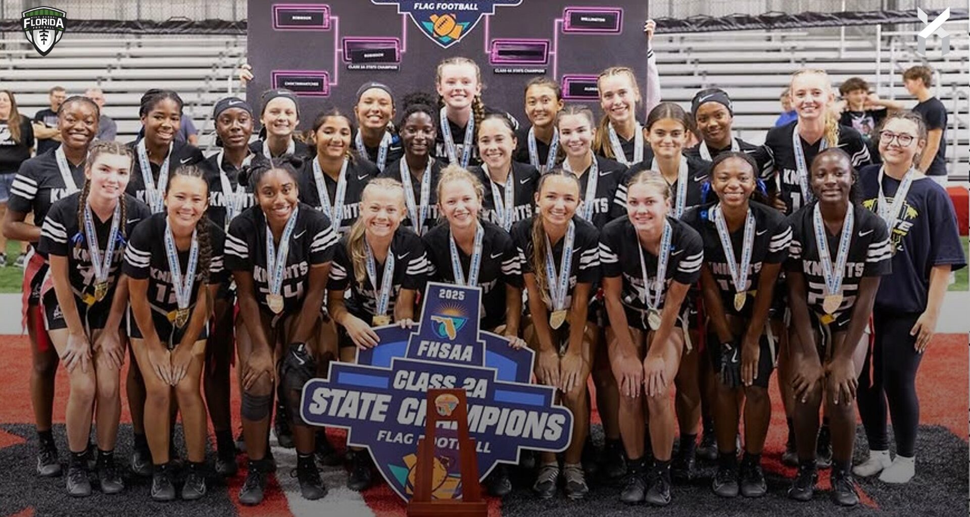 Robinson (Tampa) looks to make a run towards a 10th consecutive flag football state championship and 11th overall in program history this spring. [Robinson Flag Football/Instagram]