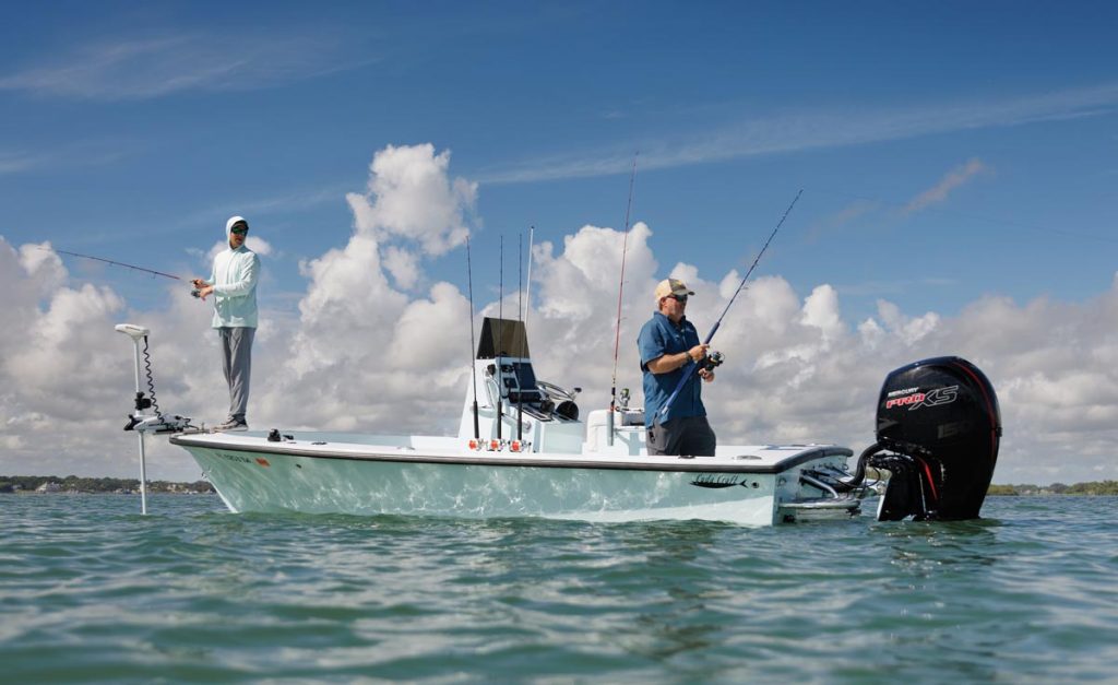 The open water capabilities of this model are a cut above for a 19-footer. Photo by George LaBonte