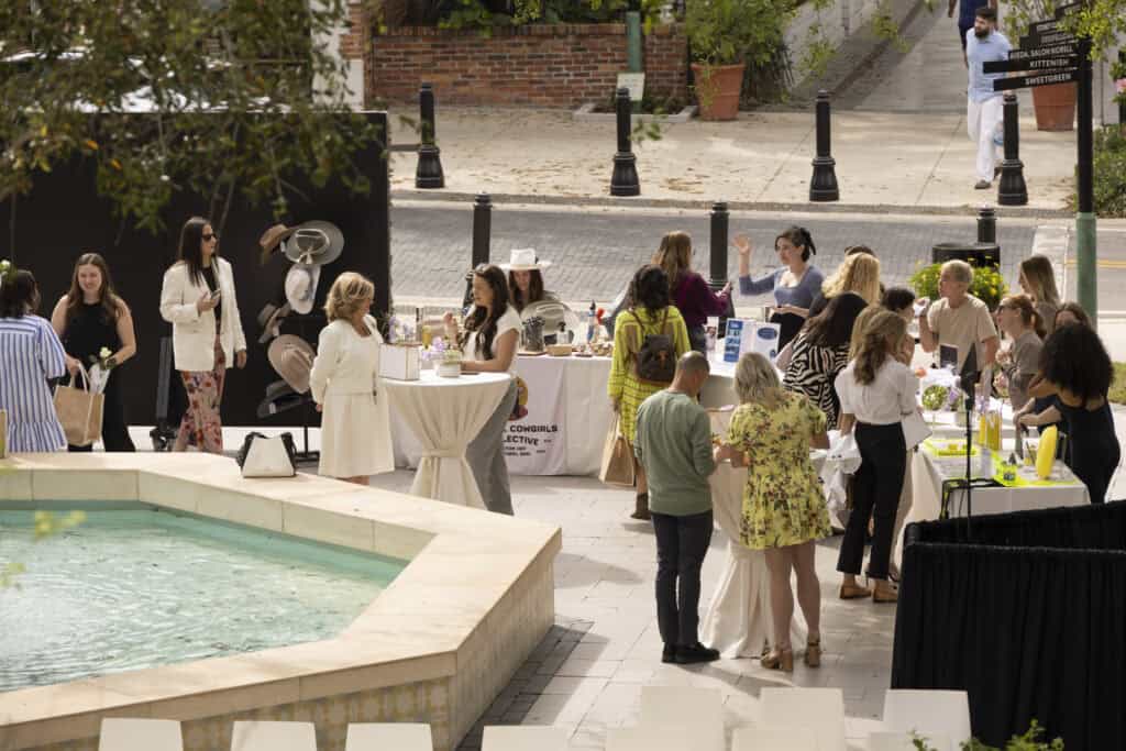 People at a Women's History Month event