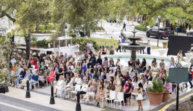 People at a Women's History Month event