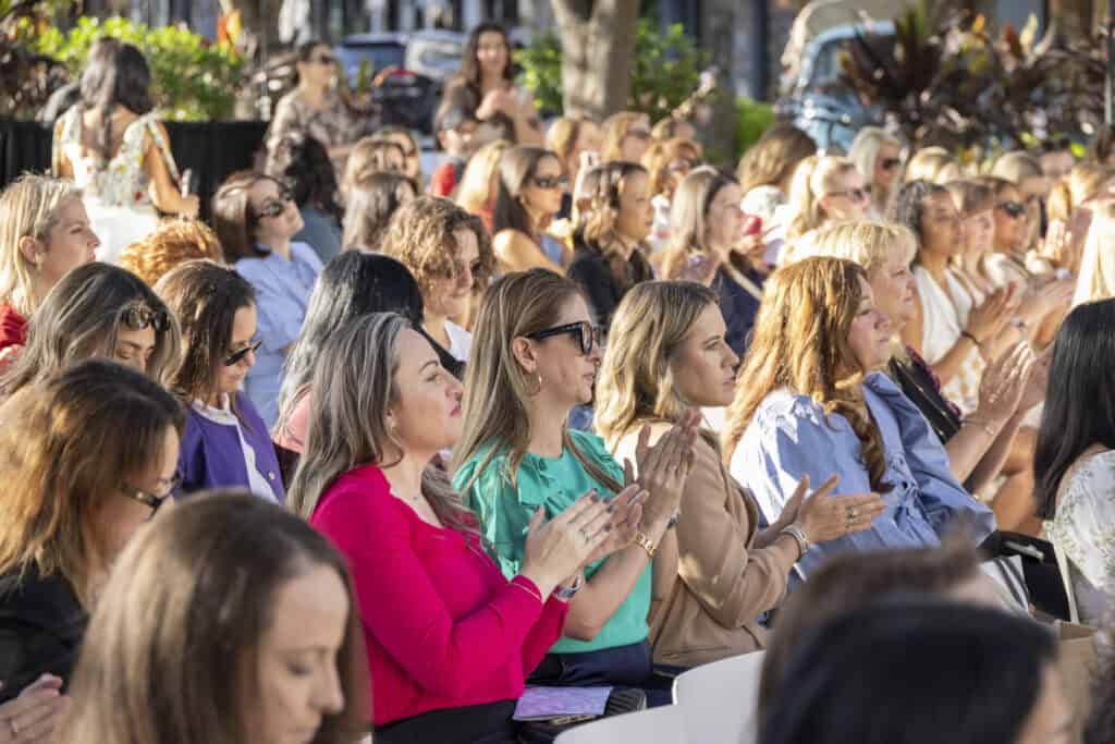 People at a Women's History Month event