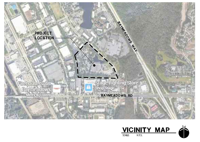 The former AT&T American Transtech campus in Baymeadows at 8000 Baymeadows Way could be demolished to make way for speculative warehouses. The property is west of Interstate 95 and north of Baymeadows Road within the Deerwood Center office park. The former AT&T American Transtech campus in Baymeadows at 8000 Baymeadows Way could be demolished to make way for speculative warehouses. The property is west of Interstate 95 and north of Baymeadows Road within the Deerwood Center office park.
