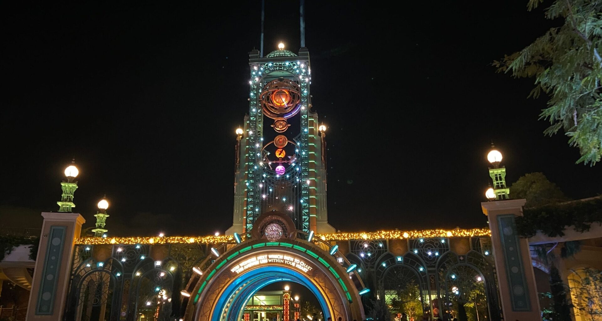 Epic Universe at night