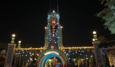 Epic Universe at night