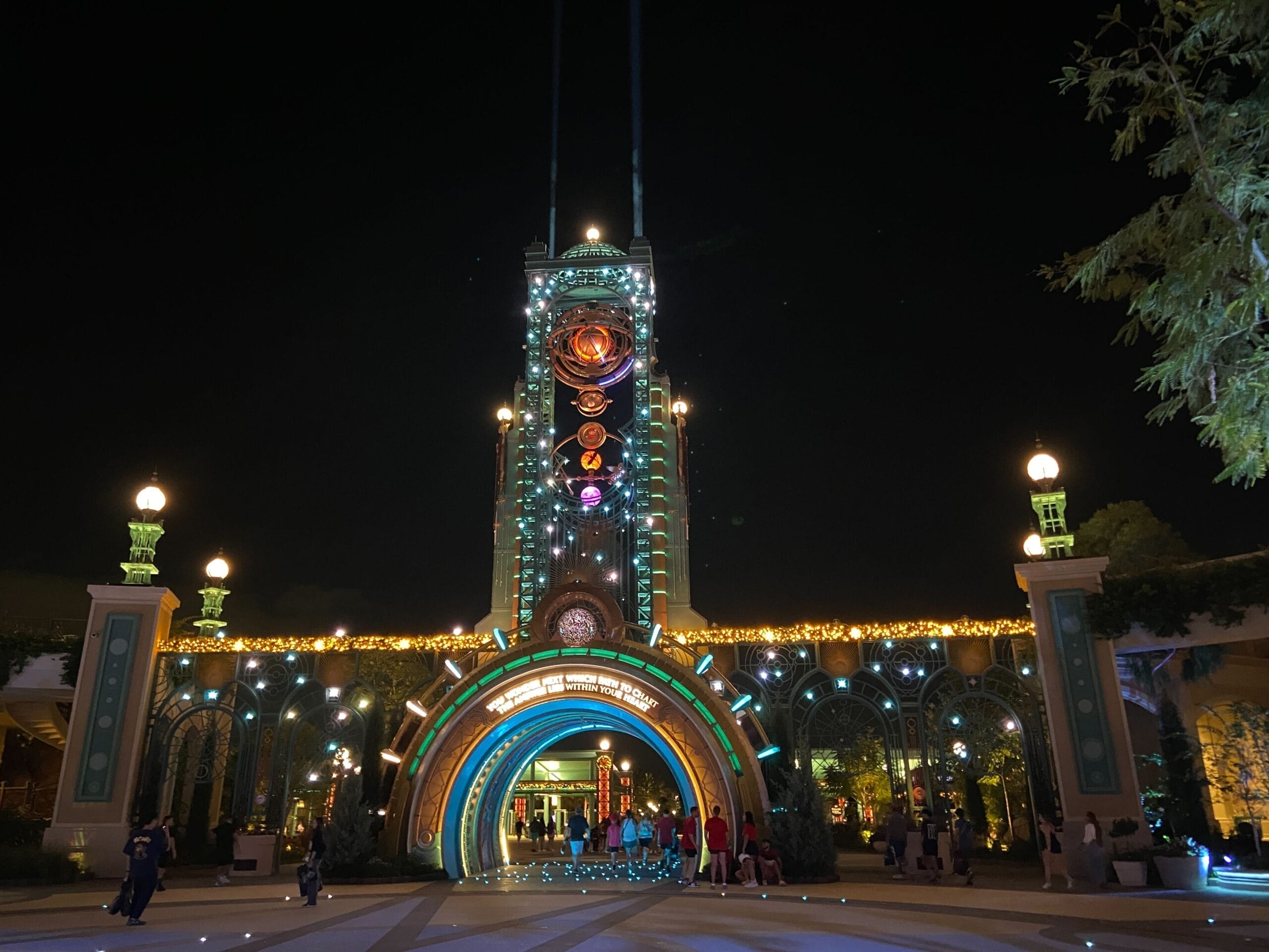 Epic Universe at night