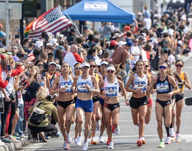 Thousands showed up to watch the Women's Olympic Marathon Trial runners compete for a chance to make the Olympic team in their race in Orlando in 2024. Now, the city is bidding to host the Olympic Qualifier Series as a prelude to the 2028 L.A. Olympics. (Orlando Sentinel file)