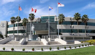 Shriners International headquarters building on Rocky Point Drive in Tampa.