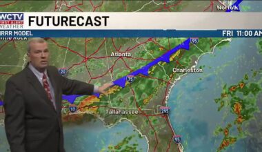 Scattered showers this evening, heavier rain is expected Friday for Tallahassee, the Big Bend and South Georgia