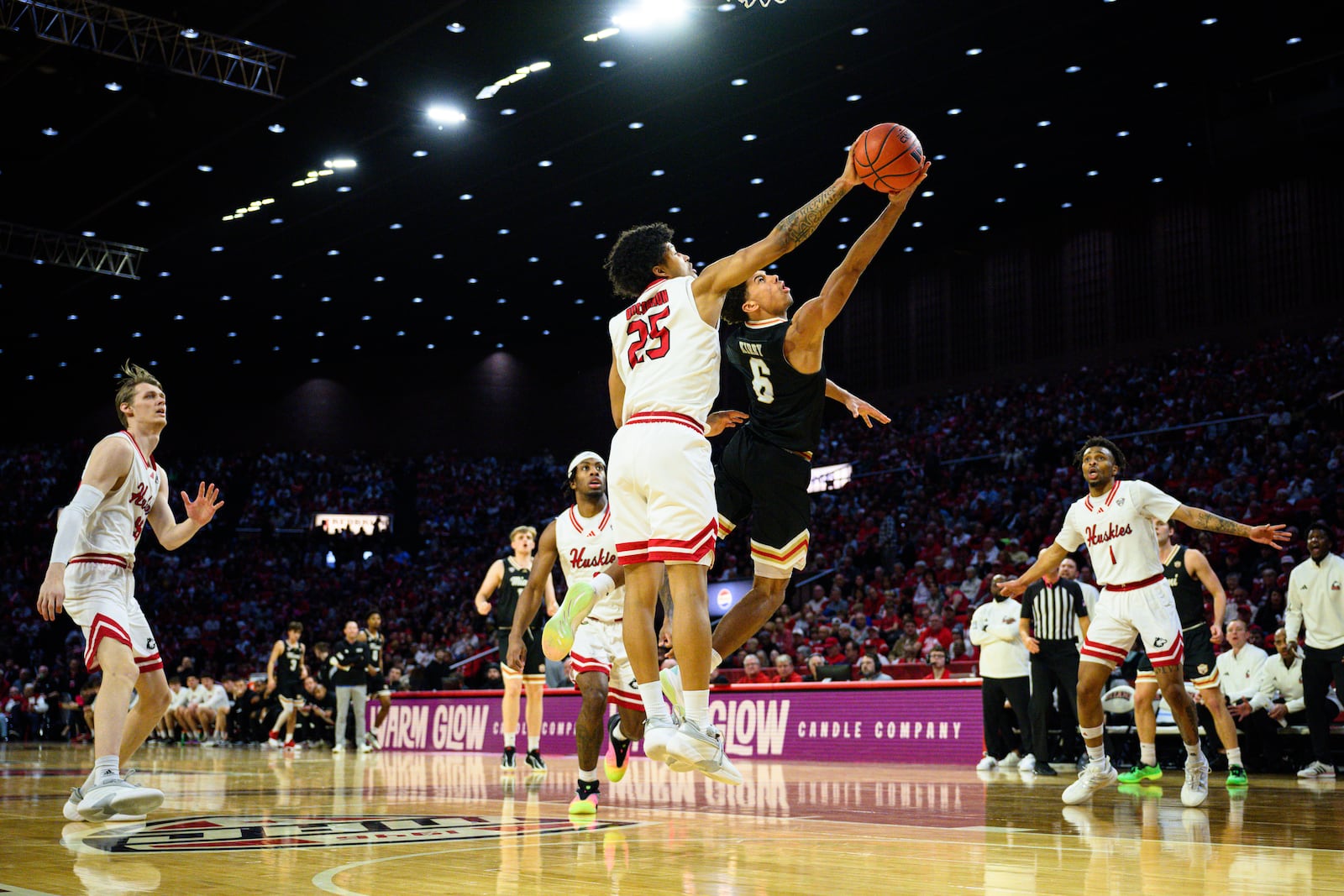 The Miami RedHawks beat Northern Illinois 85-61 on Saturday, Jan. 31, 2026 at Millett Hall in Oxford. Before the game, Miami legend Ron Harper was awarded an honorary degree from the university. JEREMY MILLER / CONTRIBUTED PHOTO