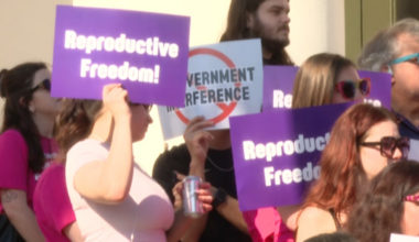 Florida abortion access advocates rally as legislative session nears end