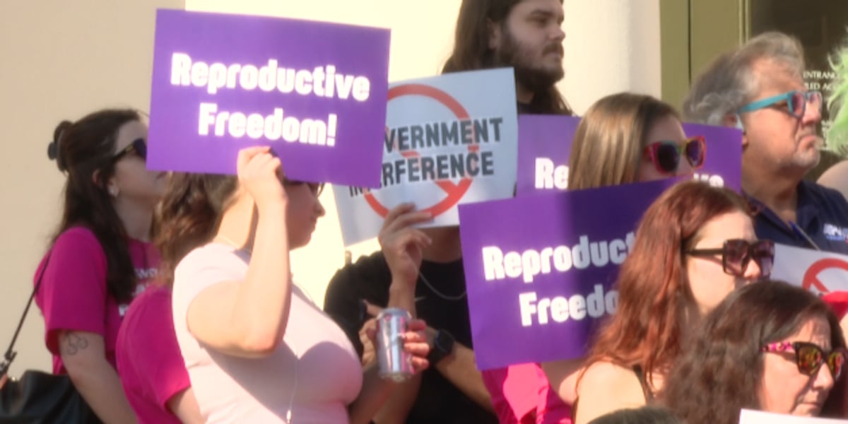 Florida abortion access advocates rally as legislative session nears end