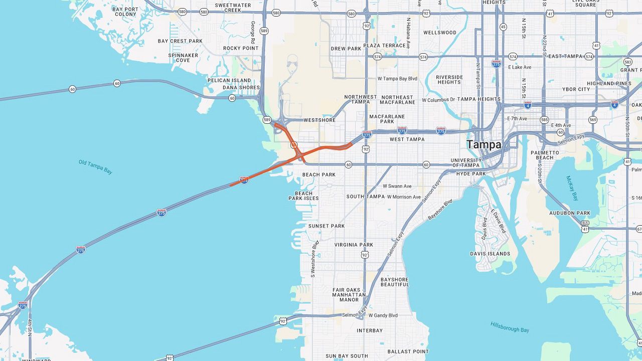 FDOT: This project will fully reconstruct Tampa’s Westshore Interchange (I-275/SR 60) with a modern design and added capacity with general use and express lanes. (FDOT MAP)
