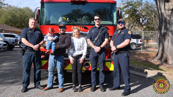 Parents grateful after JFRD rescues unresponsive 2-year-old son from water