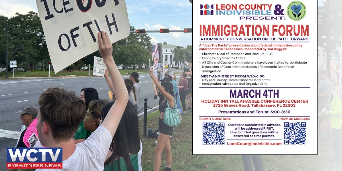 Leon County Indivisible to host forum on immigration enforcement