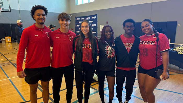 Scenes from spring sports media day at Riverside YMCA