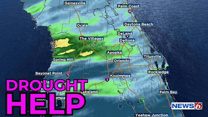 Here’s how much Sunday’s rain impacted Central Florida’s drought