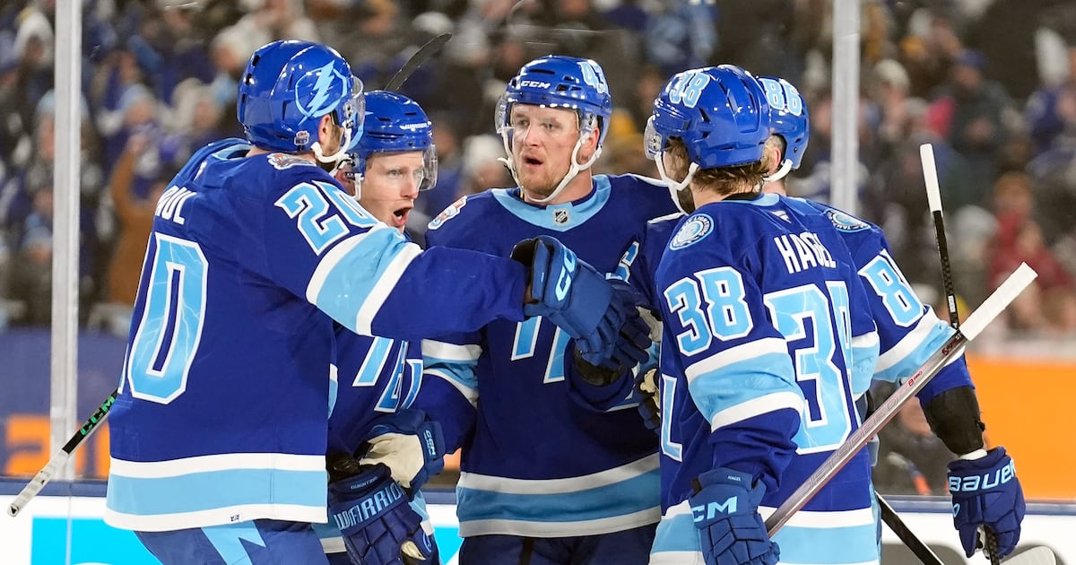 Tampa Bay Lightning's historic four-goal comeback stuns Boston Bruins in NHL Stadium Series
