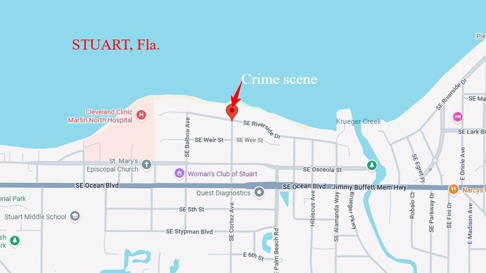 Map of crime scene. (Google Maps){p}{/p}