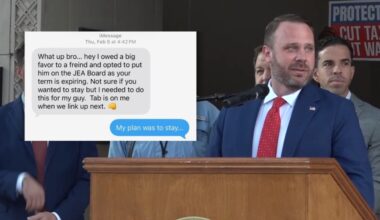 Texts show 'big favor' motivated Jacksonville City Council president to replace JEA board member