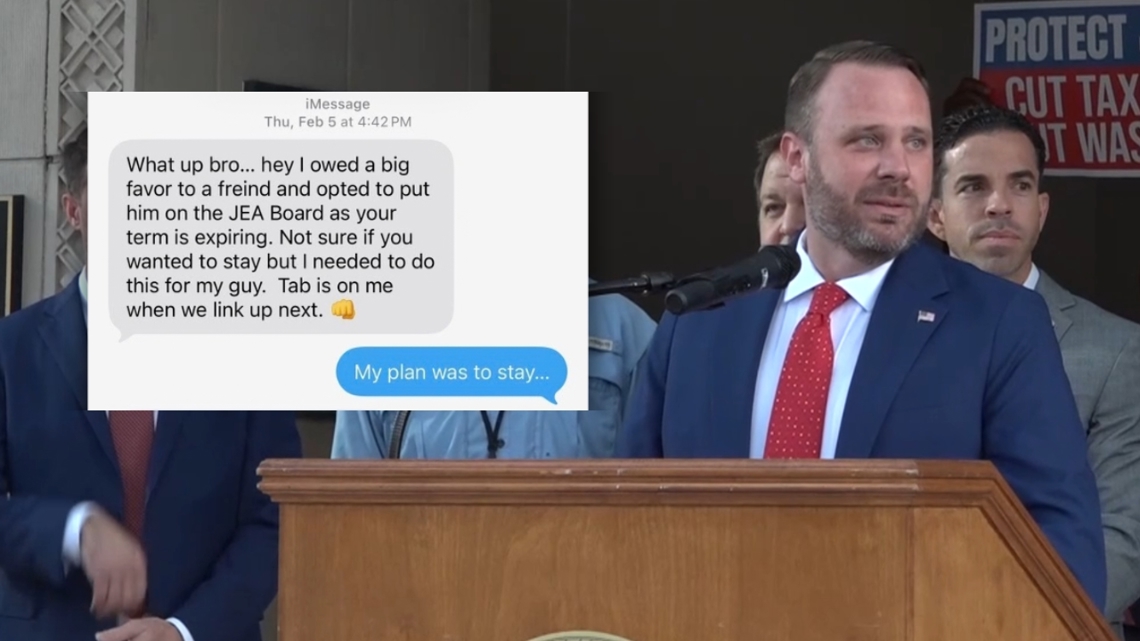 Texts show 'big favor' motivated Jacksonville City Council president to replace JEA board member