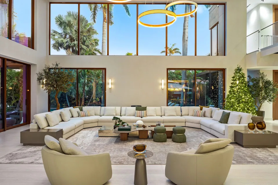 Logan describes the newly-built home's style as the "homiest modern house" he's ever been in.