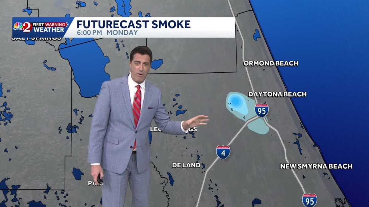 Watching the winds as brush fires are developing across Florida.