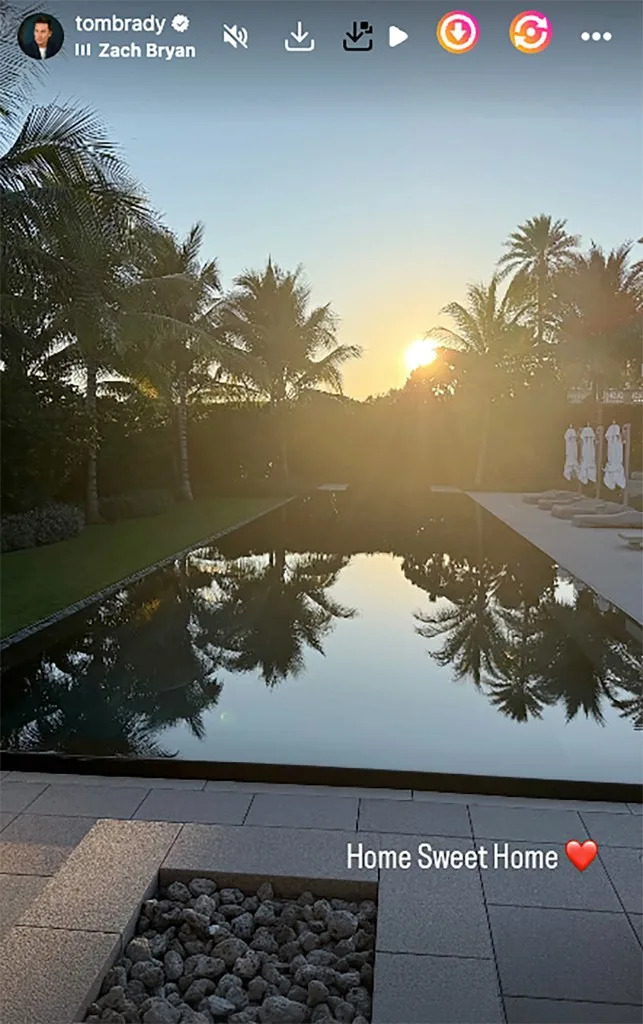 After the couple’s 2022 split, Bündchen moved out of the area and later bought a nearby Surfside property, while Brady continued forging ahead solo. tombrady/Instagram