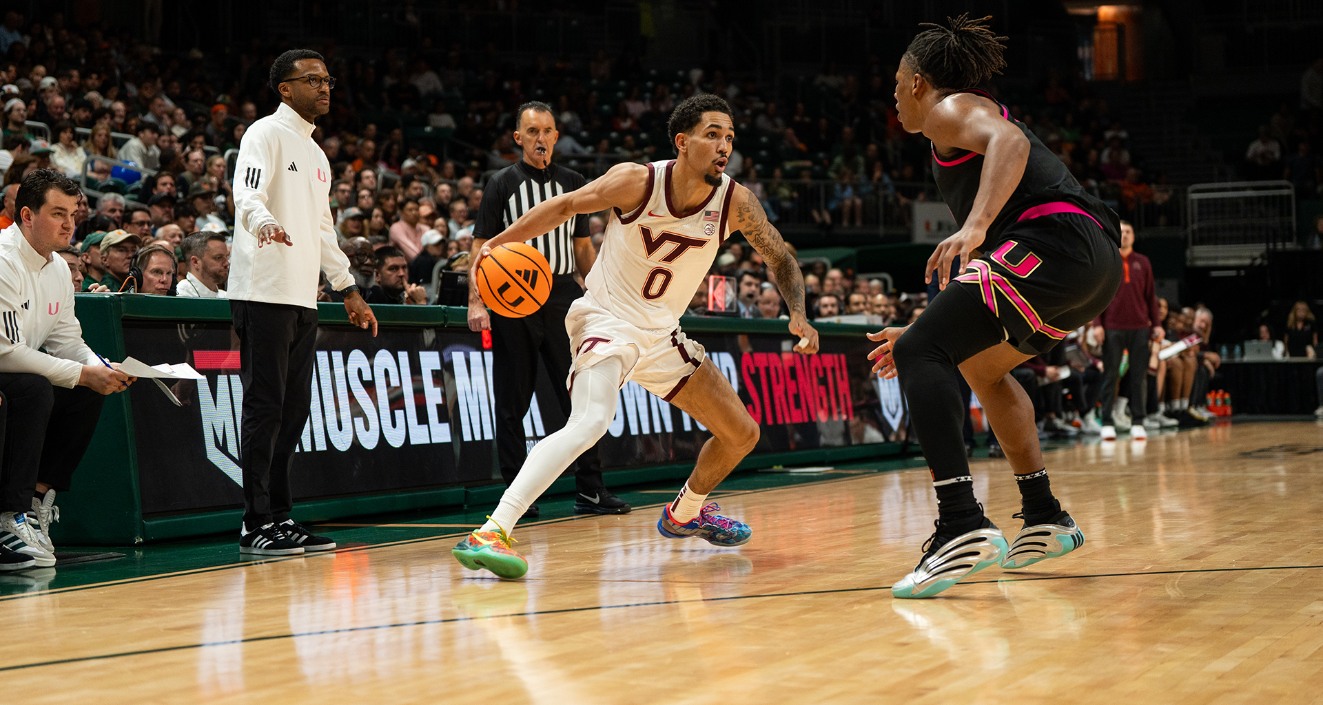 Hokies share the ball well in 67-66 loss at Miami Tuesday night