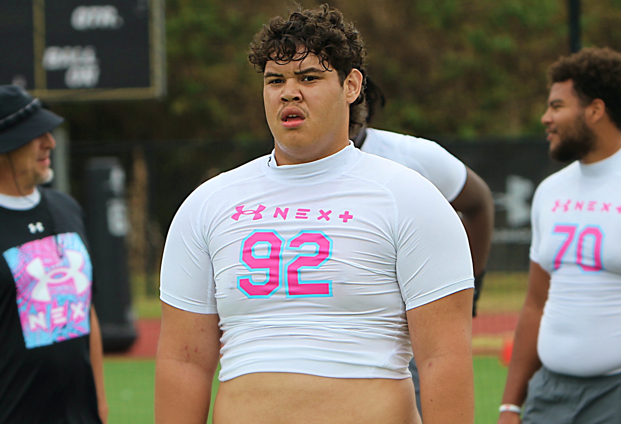 Jones 2027 offensive lineman Aaron Lucero at the Under Armour...