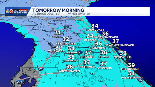 friday morning temps, feb. 6, 2026