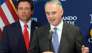 Florida Gov. DeSantis, MLB Commissioner Manfred support Tampa Bay Rays' new stadium: "Forever home"