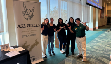 Left to right: Abigail Powers, Grayson Gonzalez, Diane Rifaie, Carly Missildine, and Ivan Jarama