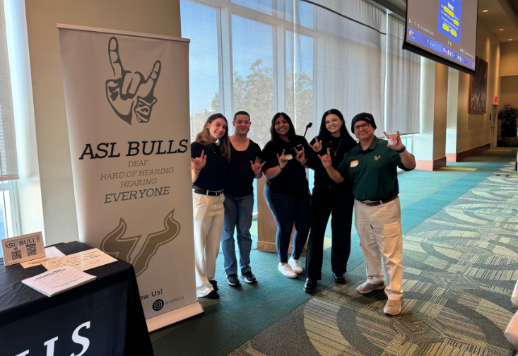 Left to right: Abigail Powers, Grayson Gonzalez, Diane Rifaie, Carly Missildine, and Ivan Jarama