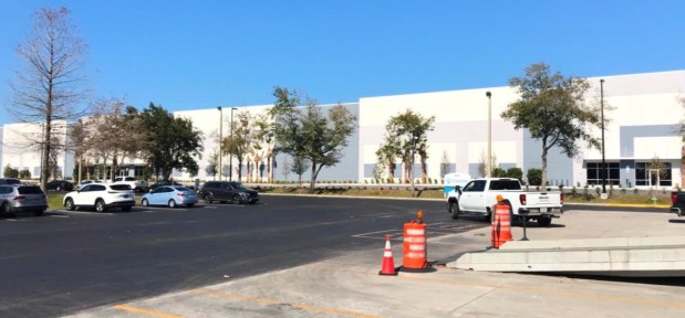 One of three buildings that make up Axcess Park @ 33rd in Southwest Orlando. Link Logistics of Pennsylvania recently sold the property and surrounding land for $92.5 million to Dallas-based Ares Management. (Orange County Property Appraiser)