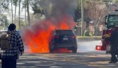 Hyundai SUV catches fire near Central Florida school