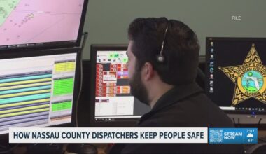 Who are the 'unseen heroes' working for dispatch at the Nassau County Sheriff's Office