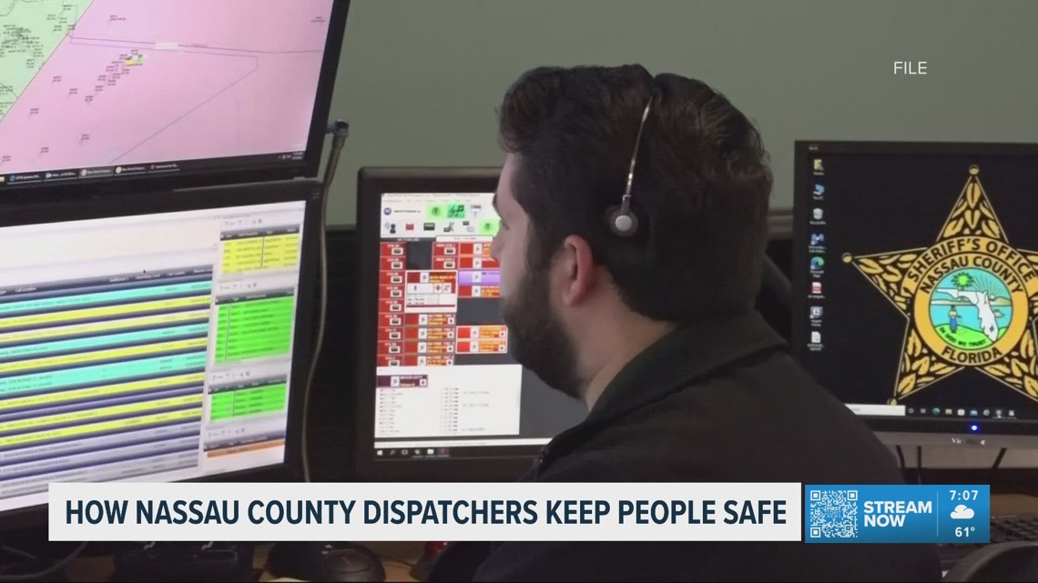 Who are the 'unseen heroes' working for dispatch at the Nassau County Sheriff's Office